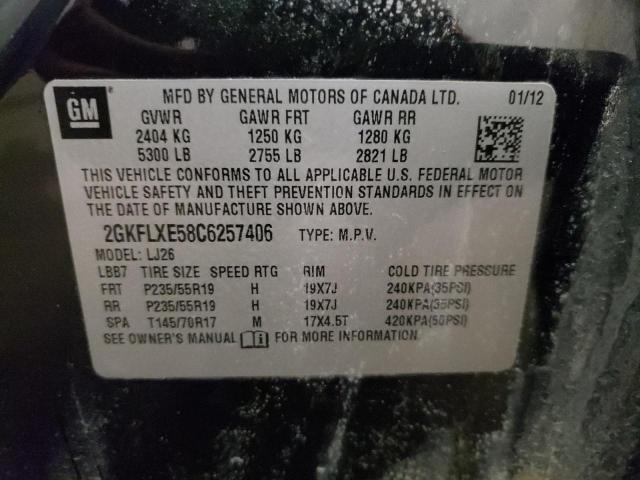 Photo 10 from auction – 2012 GMC TERRAIN with VIN 2GKFLXE58C6257406