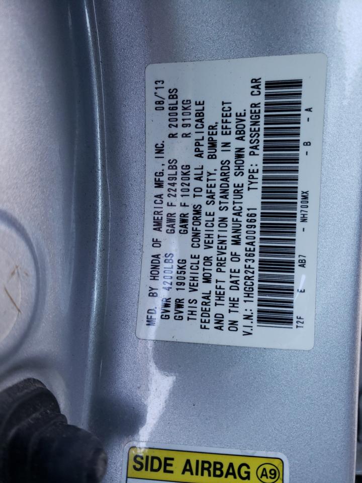 Photo 10 from auction – 2014 HONDA ACCORD LX with VIN 1HGCR2F36EA009661