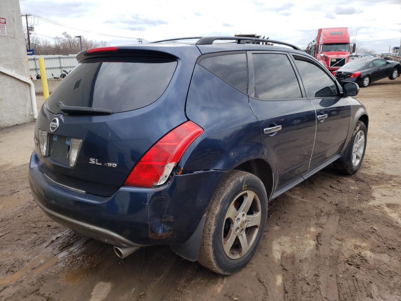 Photo 4 from auction – 2004 NISSAN MURANO SL with VIN JN8AZ08W04W327587