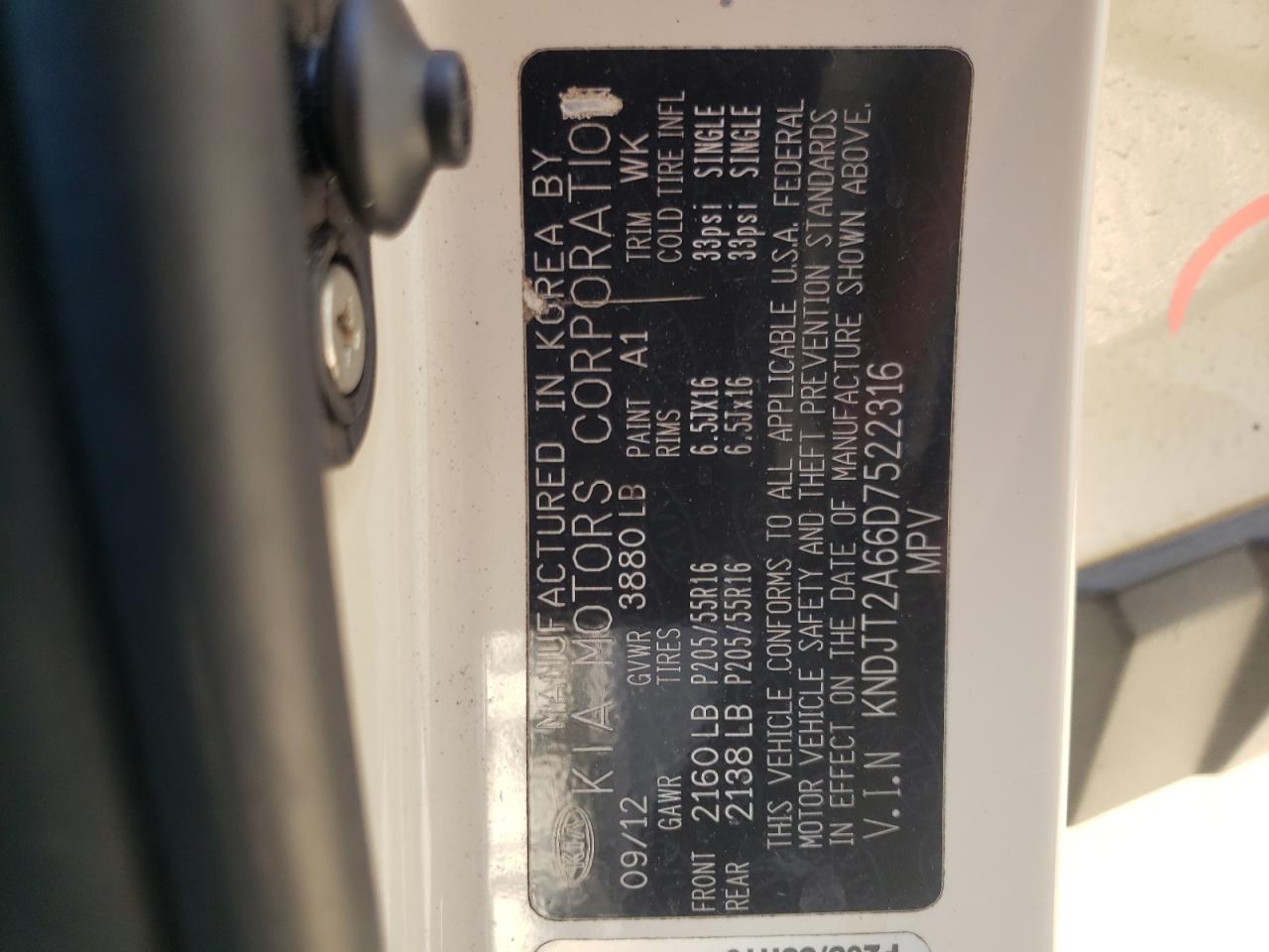 Photo 10 from auction – 2013 KIA SOUL + with VIN KNDJT2A66D7522316