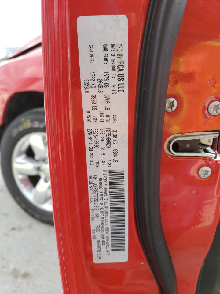 Photo 10 from auction – 2016 RAM 1500 SLT with VIN 1C6RR6GT7GS311916