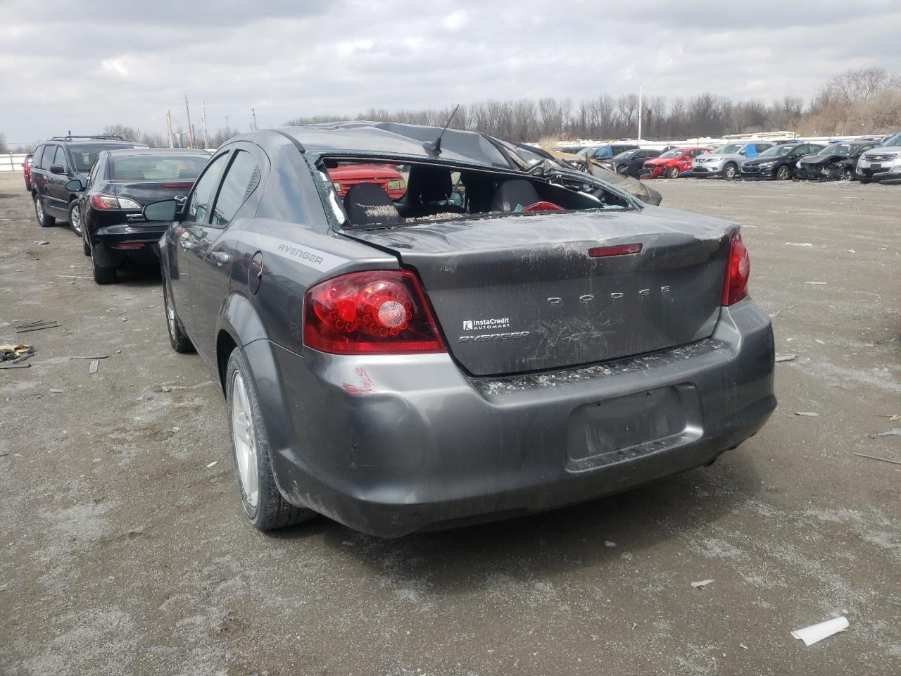 Photo 3 from auction – 2013 DODGE AVENGER SE with VIN 1C3CDZAB0DN661367