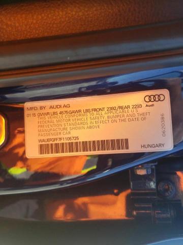 Photo 10 from auction – 2015 AUDI A3 PREMIUM with VIN WAUEFGFF7F1105725