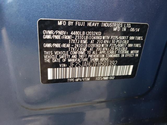 Photo 10 from auction – 2015 SUBARU FORESTER 2 with VIN JF2SJAHC7FH501392