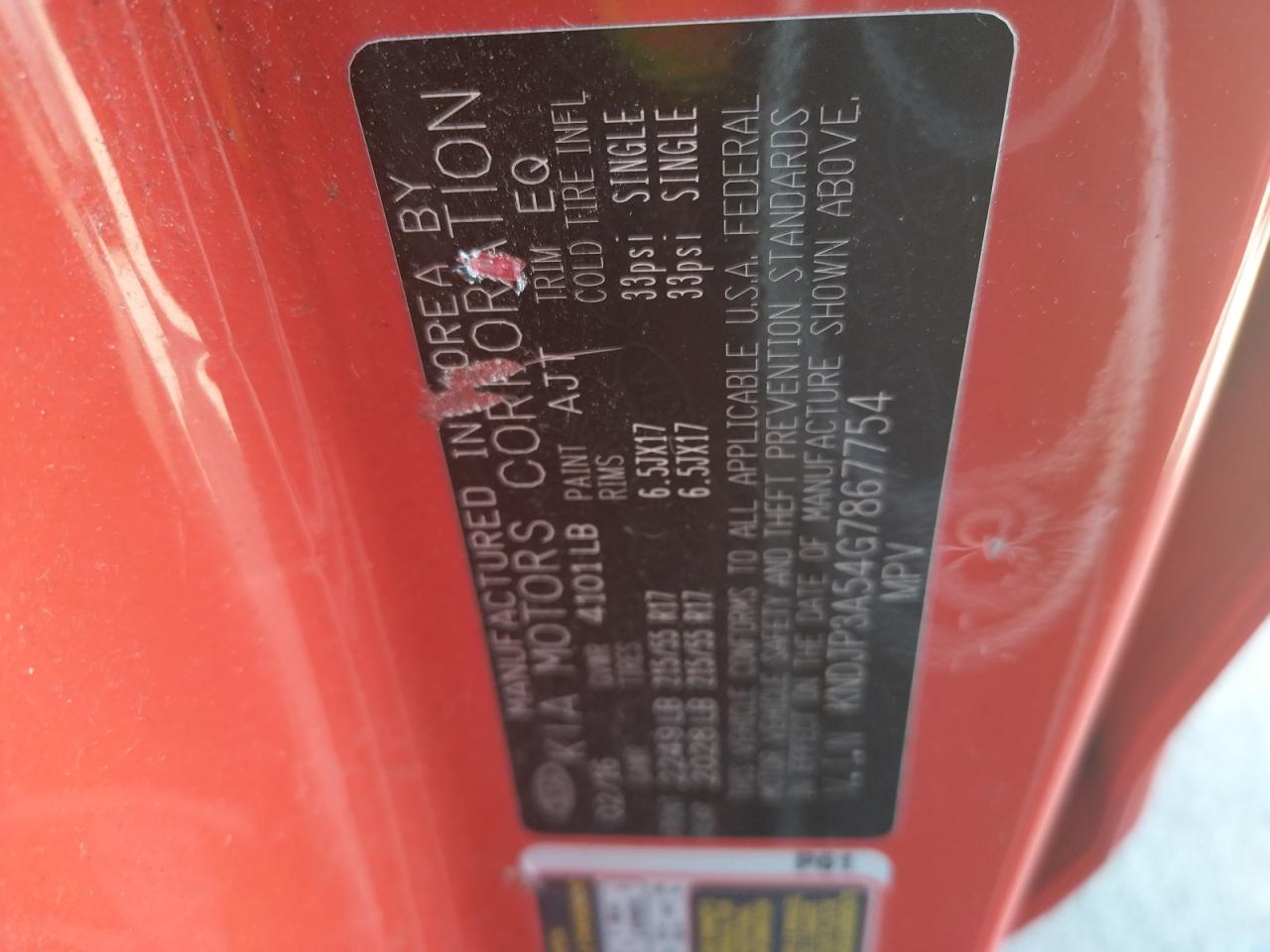 Photo 10 from auction – 2016 KIA SOUL + with VIN KNDJP3A54G7867754