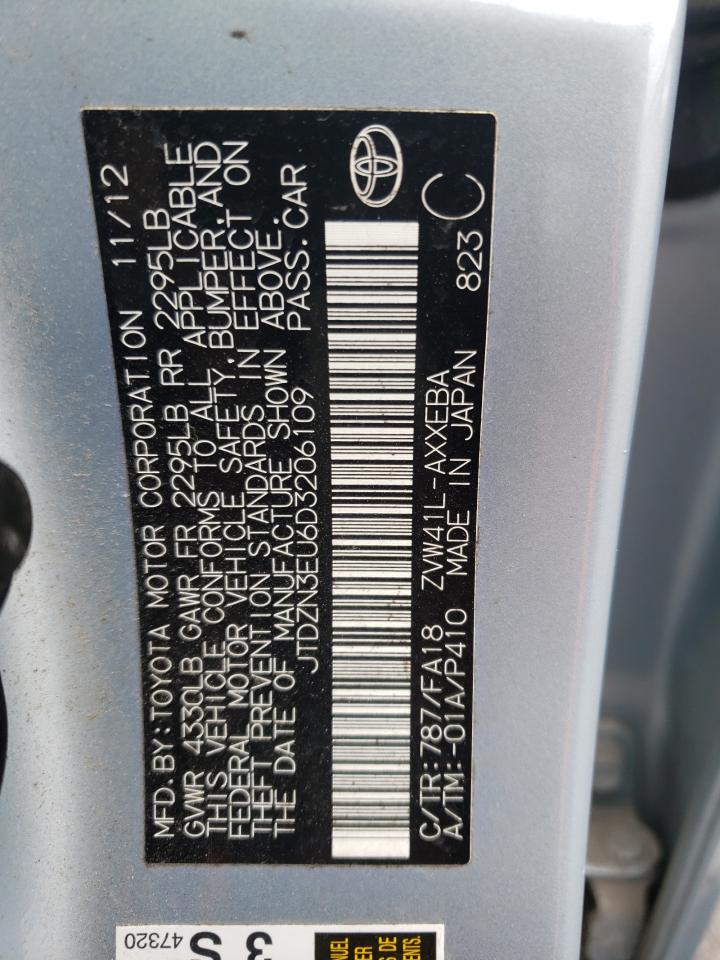 Photo 10 from auction – 2013 TOYOTA PRIUS V with VIN JTDZN3EU6D3206109