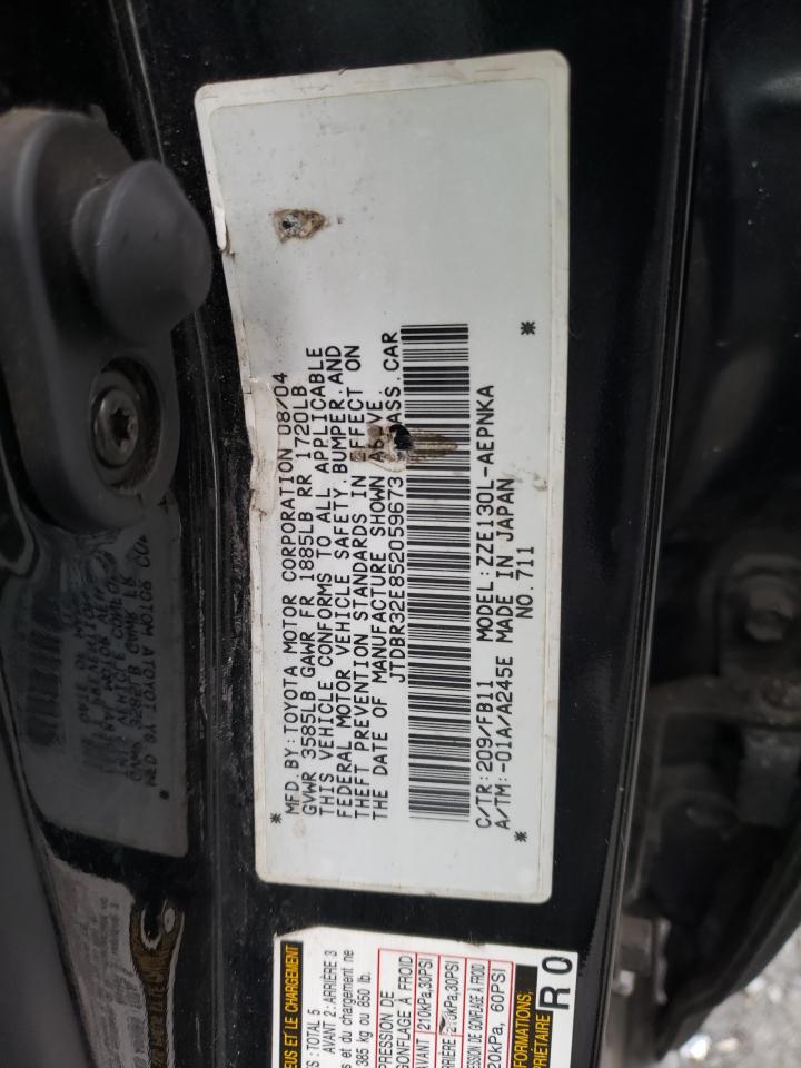 Photo 10 from auction – 2005 TOYOTA COROLLA CE with VIN JTDBR32E852059673