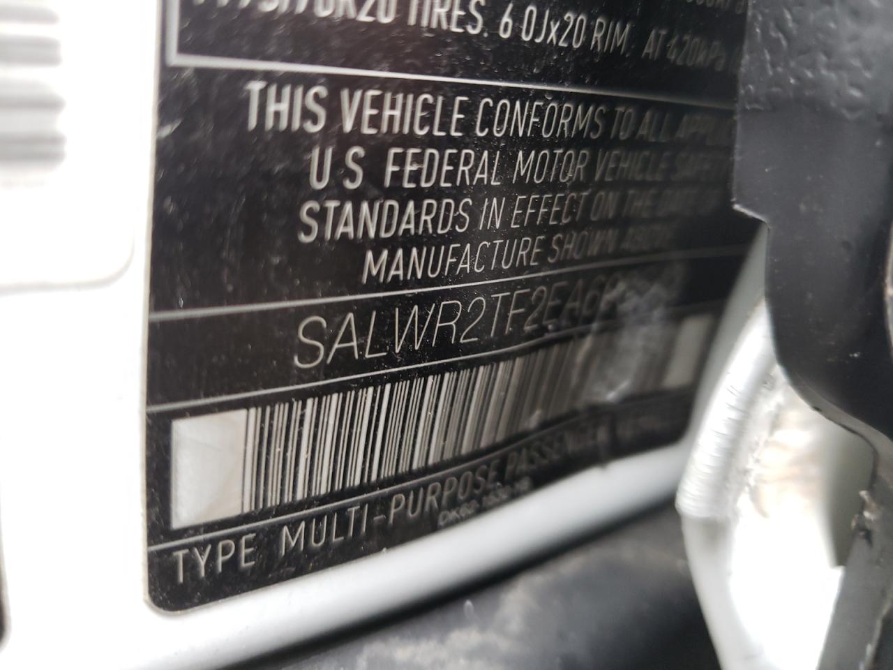 Photo 10 from auction – 2014 LAND ROVER RANGE ROVE with VIN SALWR2TF2EA600542