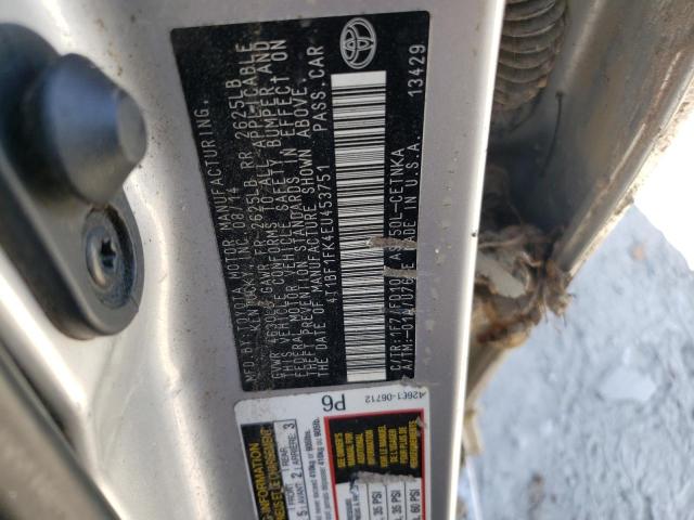 Photo 10 from auction – 2014 TOYOTA CAMRY L with VIN 4T1BF1FK4EU453751