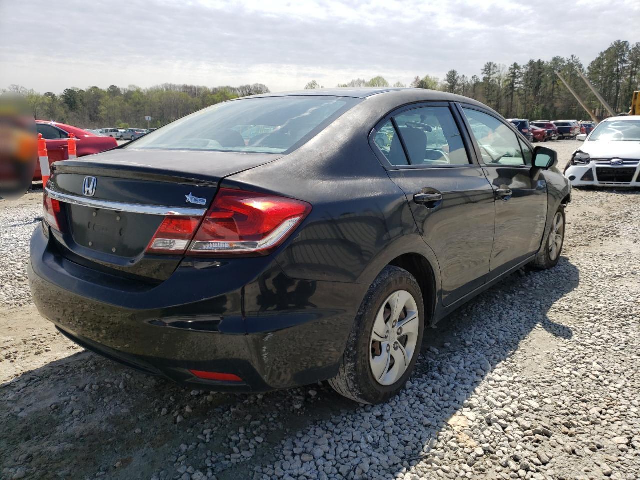 Photo 4 from auction – 2013 HONDA CIVIC LX with VIN 2HGFB2F59DH587305