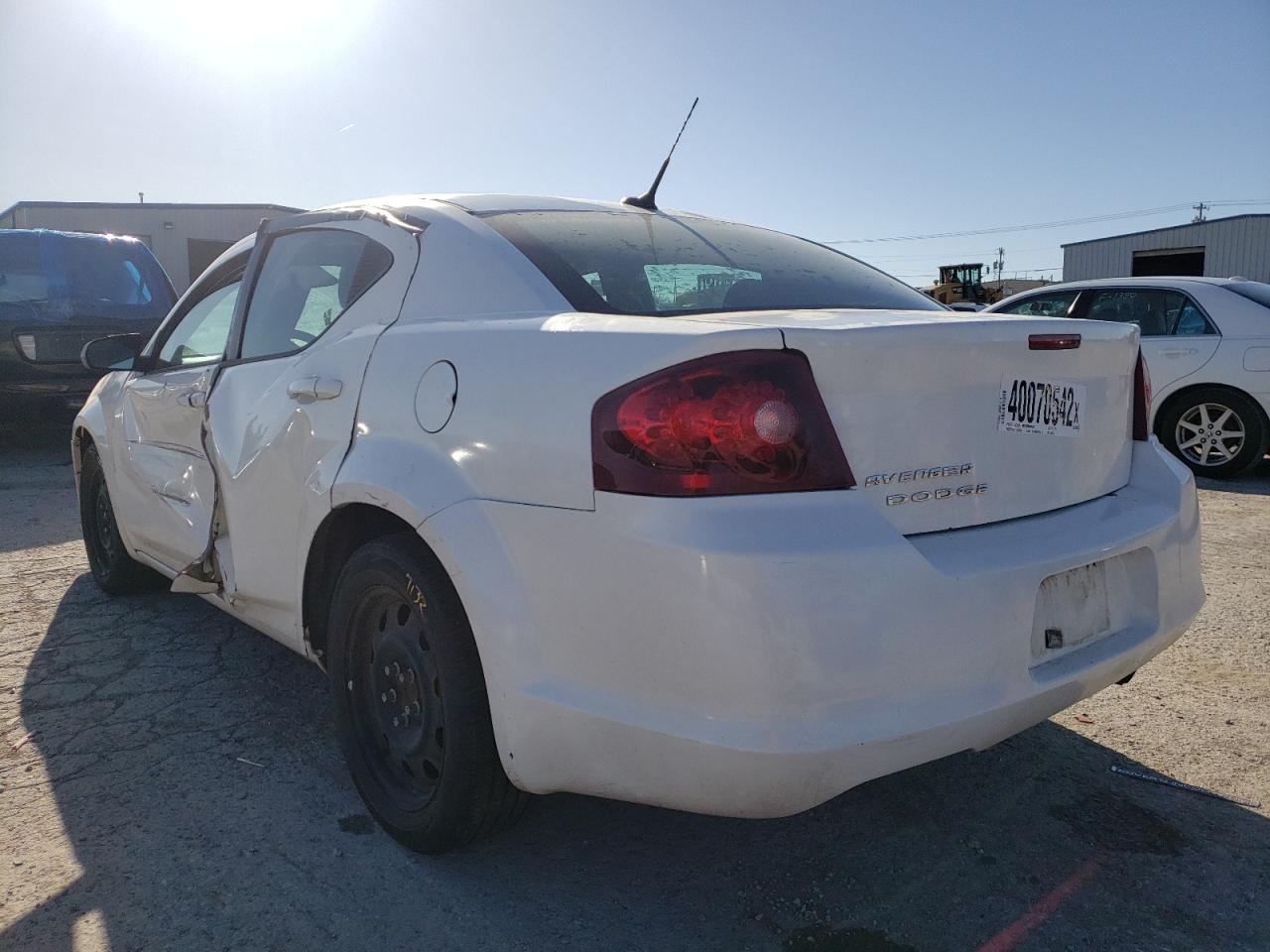 Photo 3 from auction – 2011 DODGE AVENGER EX with VIN 1B3BD4FB1BN518753