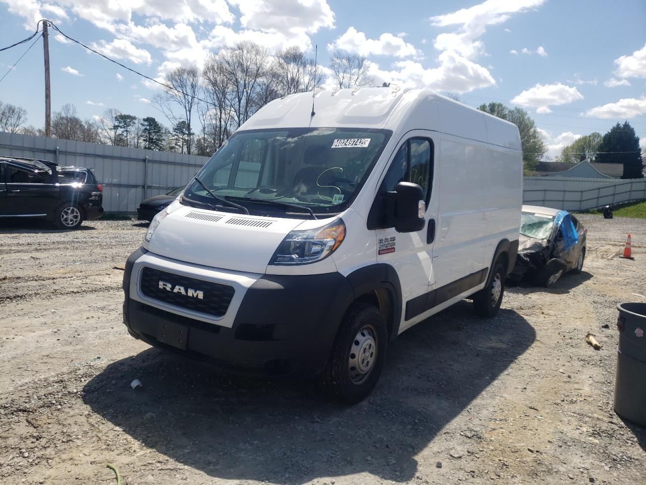 Photo 2 from auction – 2019 RAM PROMASTER with VIN 3C6TRVCG3KE550903