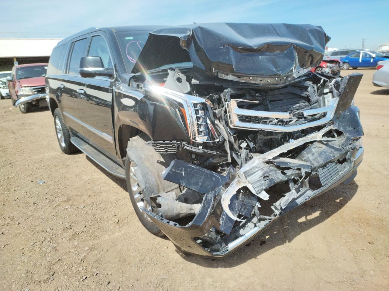 CADILLAC ESCALADE E 2018 with VIN 1GYS4GKJ7JR206452 - Photo from auction