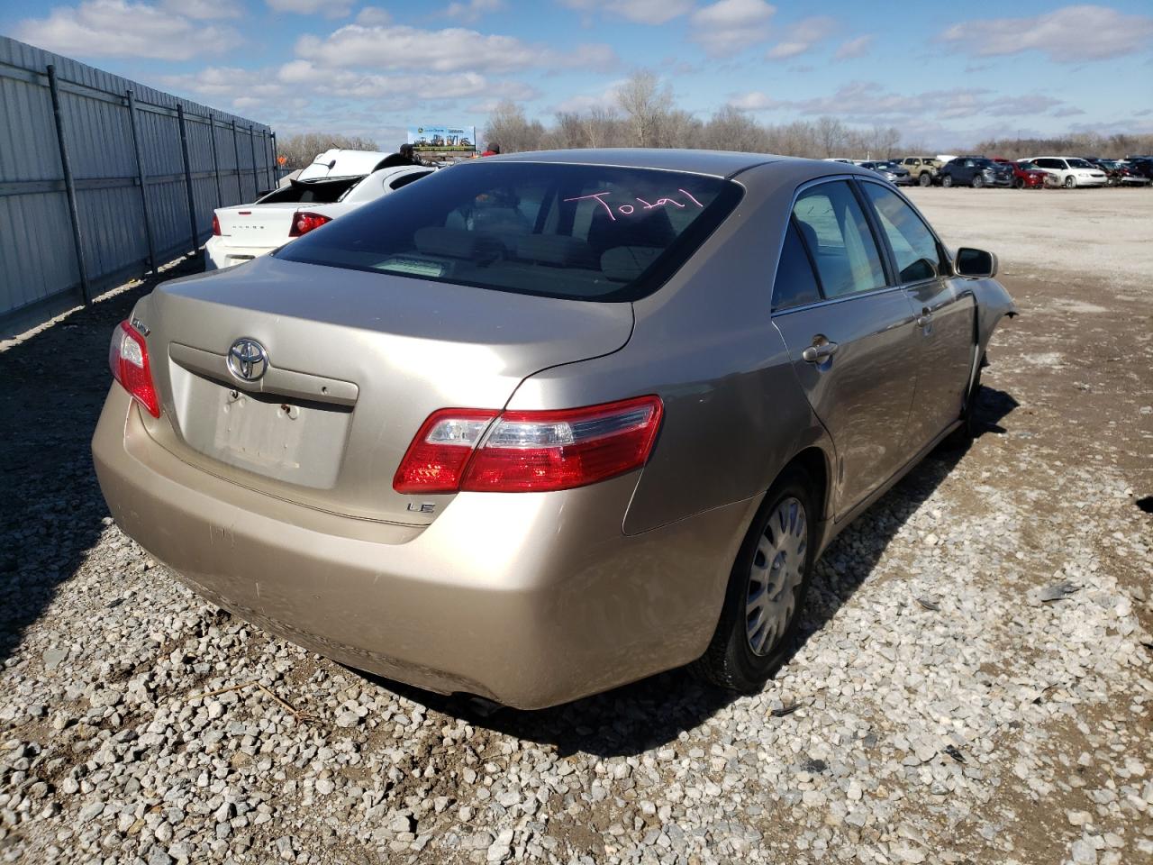 Photo 4 from auction – 2008 TOYOTA CAMRY CE with VIN 4T1BE46K38U779761