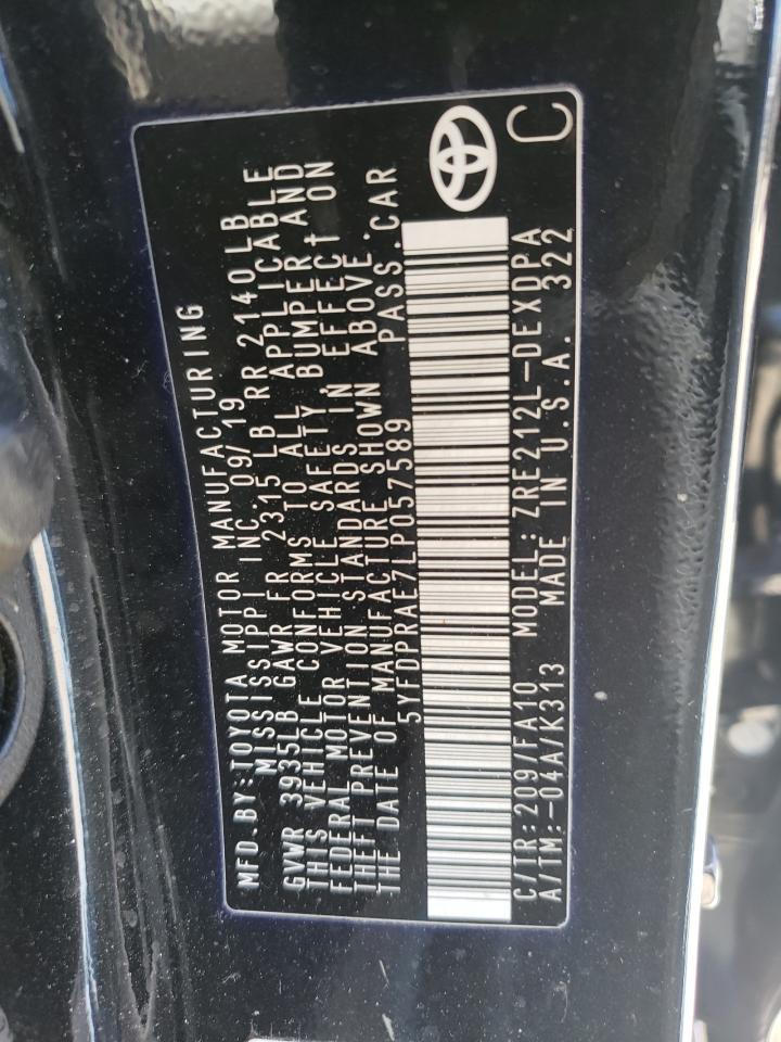 Photo 10 from auction – 2020 TOYOTA COROLLA L with VIN 5YFDPRAE7LP057589