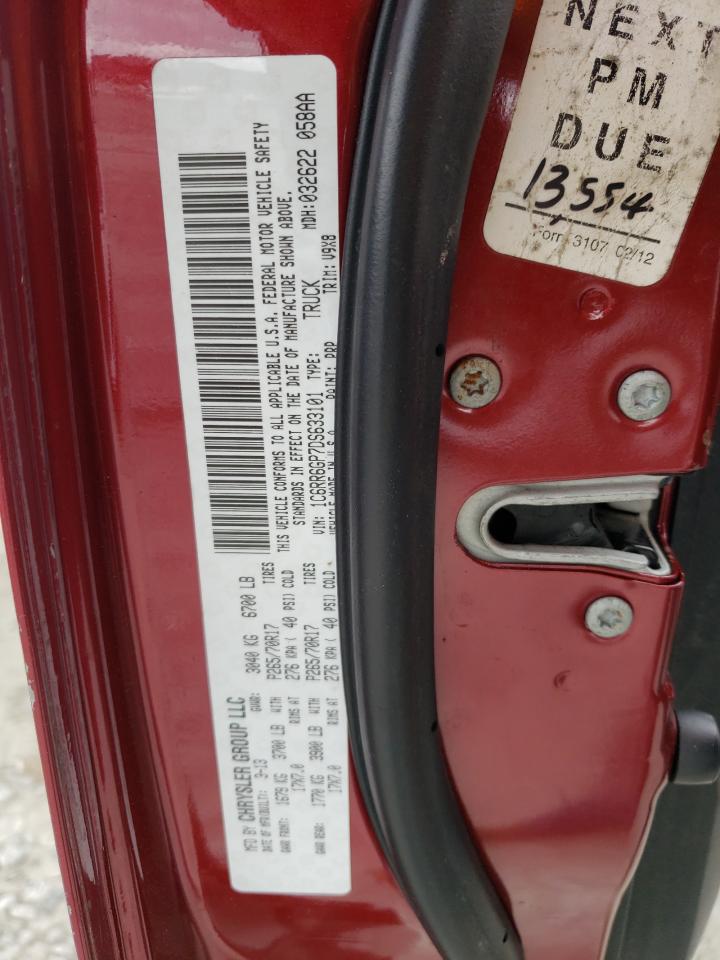 Photo 10 from auction – 2013 RAM 1500 SLT with VIN 1C6RR6GP7DS633101