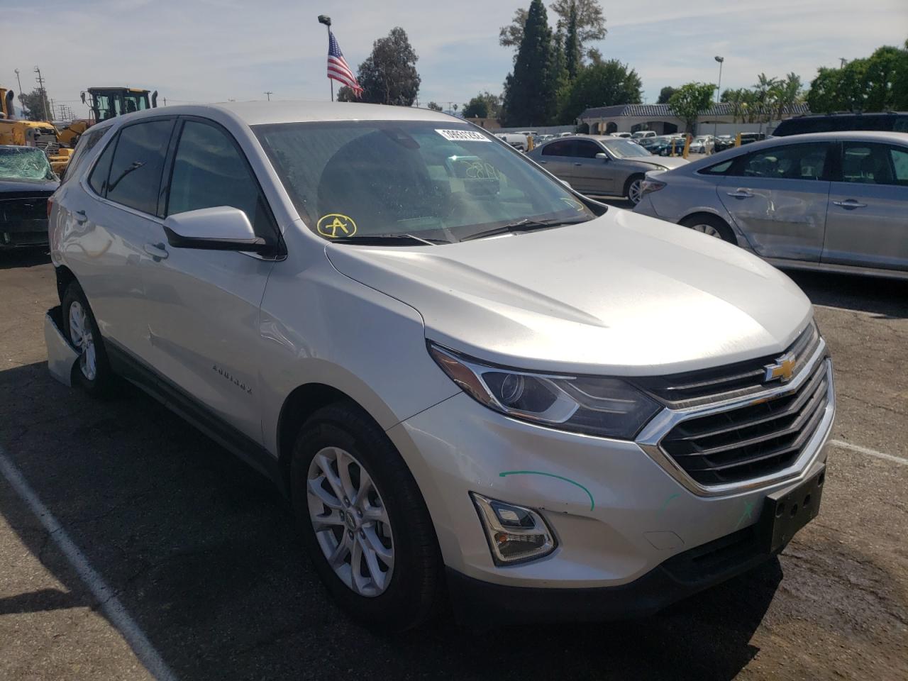 CHEVROLET EQUINOX LT 2020 with VIN 3GNAXKEV0LS733721 - Photo from auction