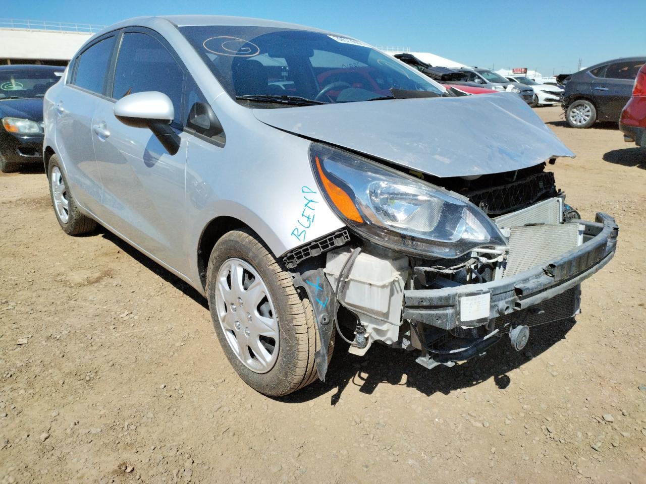 KIA RIO LX 2016 with VIN KNADM4A39G6613034 - Photo from auction