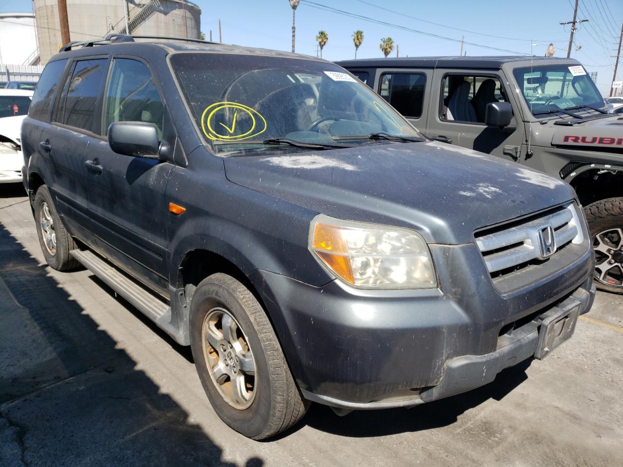 HONDA PILOT EX 2006 with VIN 5FNYF18406B007183 - Photo from auction
