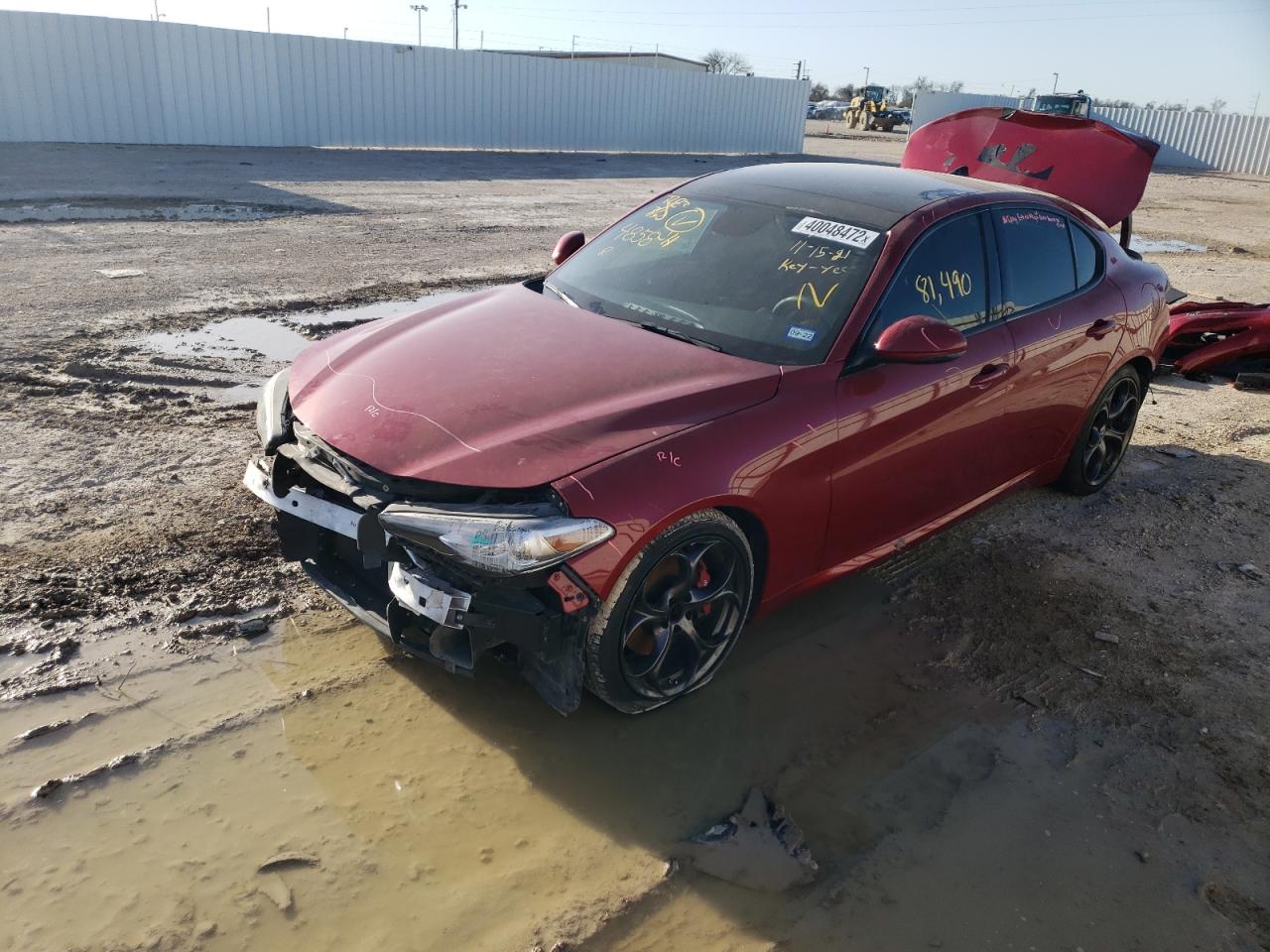 Photo 2 from auction – 2017 ALFA ROMEO GIULIA TI with VIN ZARFAECNXH7532036