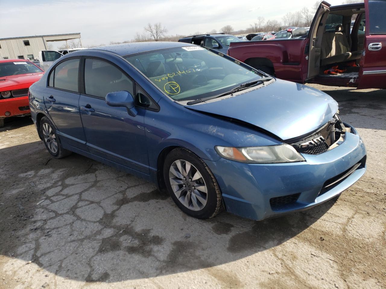 HONDA CIVIC LX 2009 with VIN 19XFA16569E021407 - Photo from auction