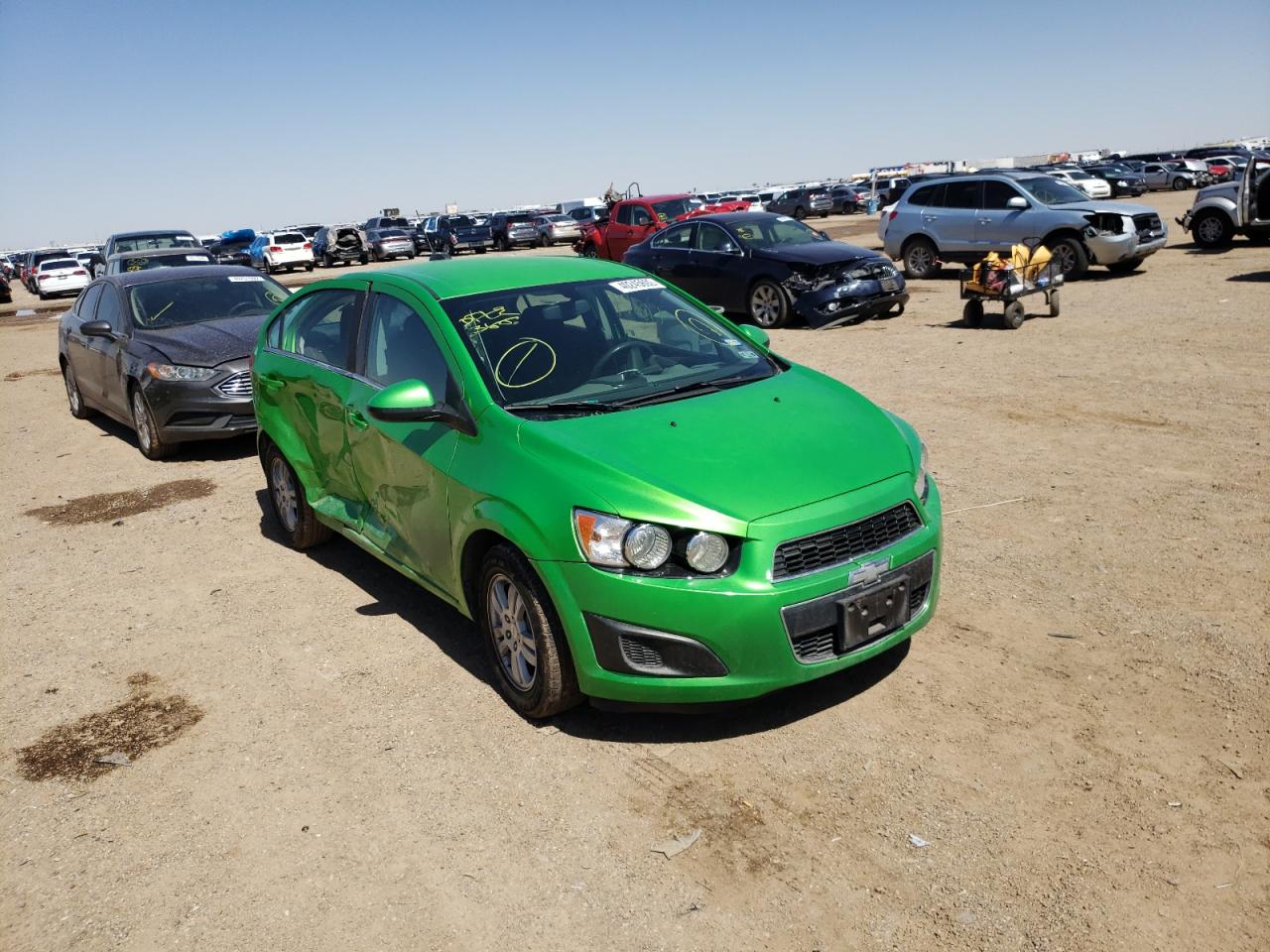 CHEVROLET SONIC LT 2015 with VIN 1G1JC5SH4F4142468 - Photo from auction