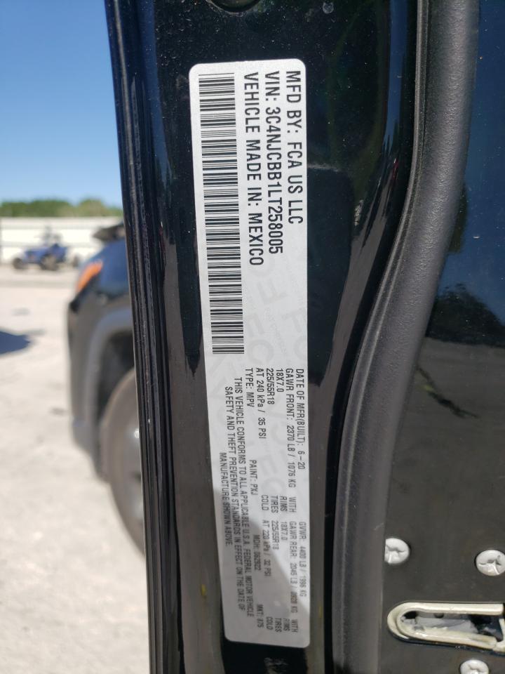 Photo 10 from auction – 2020 JEEP COMPASS LA with VIN 3C4NJCBB1LT258005
