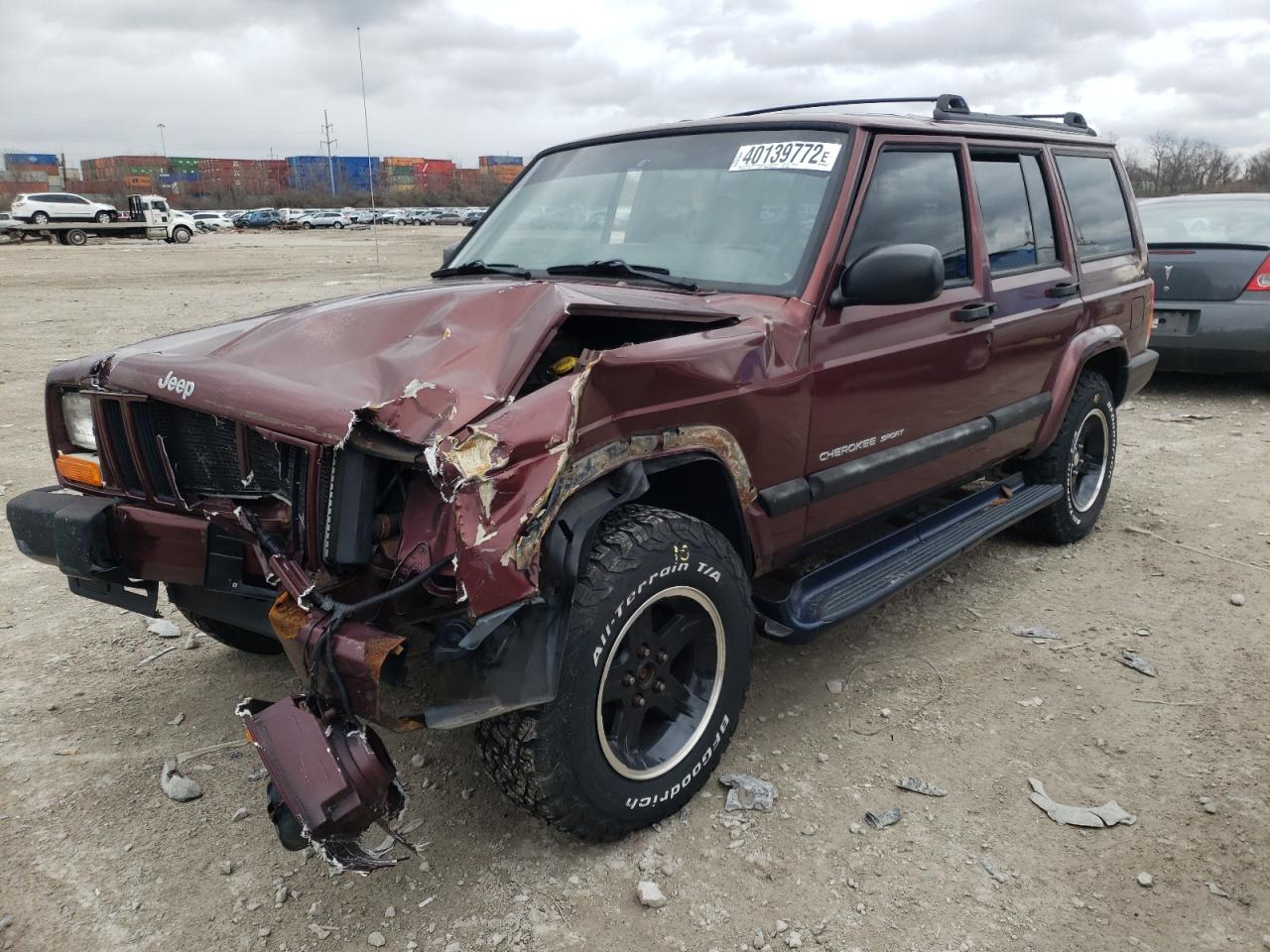Photo 2 from auction – 2001 JEEP CHEROKEE S with VIN 1J4FF48S11L613387