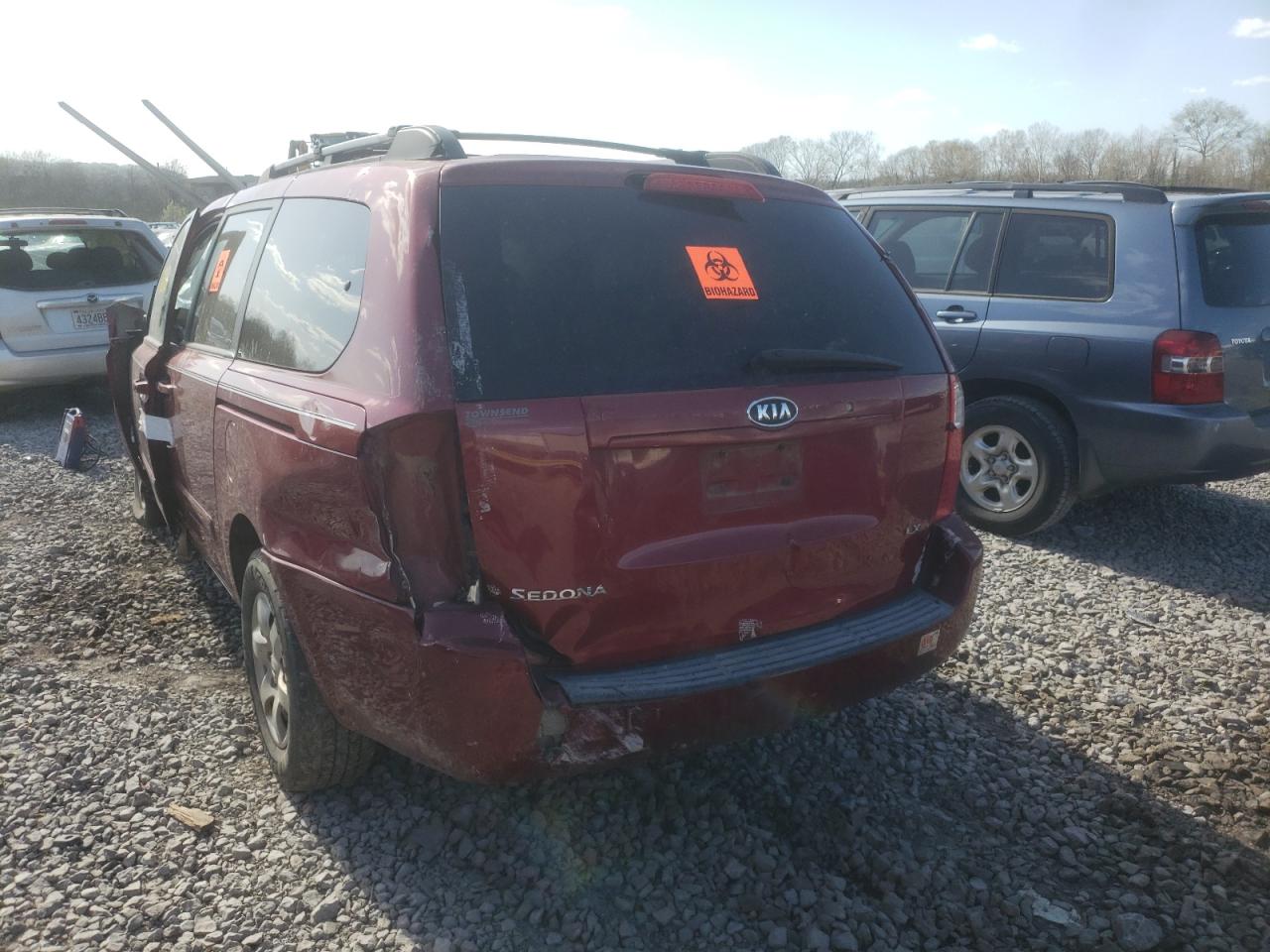 Photo 3 from auction – 2008 KIA SEDONA EX with VIN KNDMB233186261580