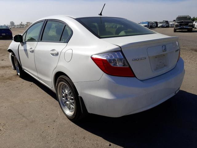 Photo 3 from auction – 2012 HONDA CIVIC HYBR with VIN JHMFB4F24CS003236