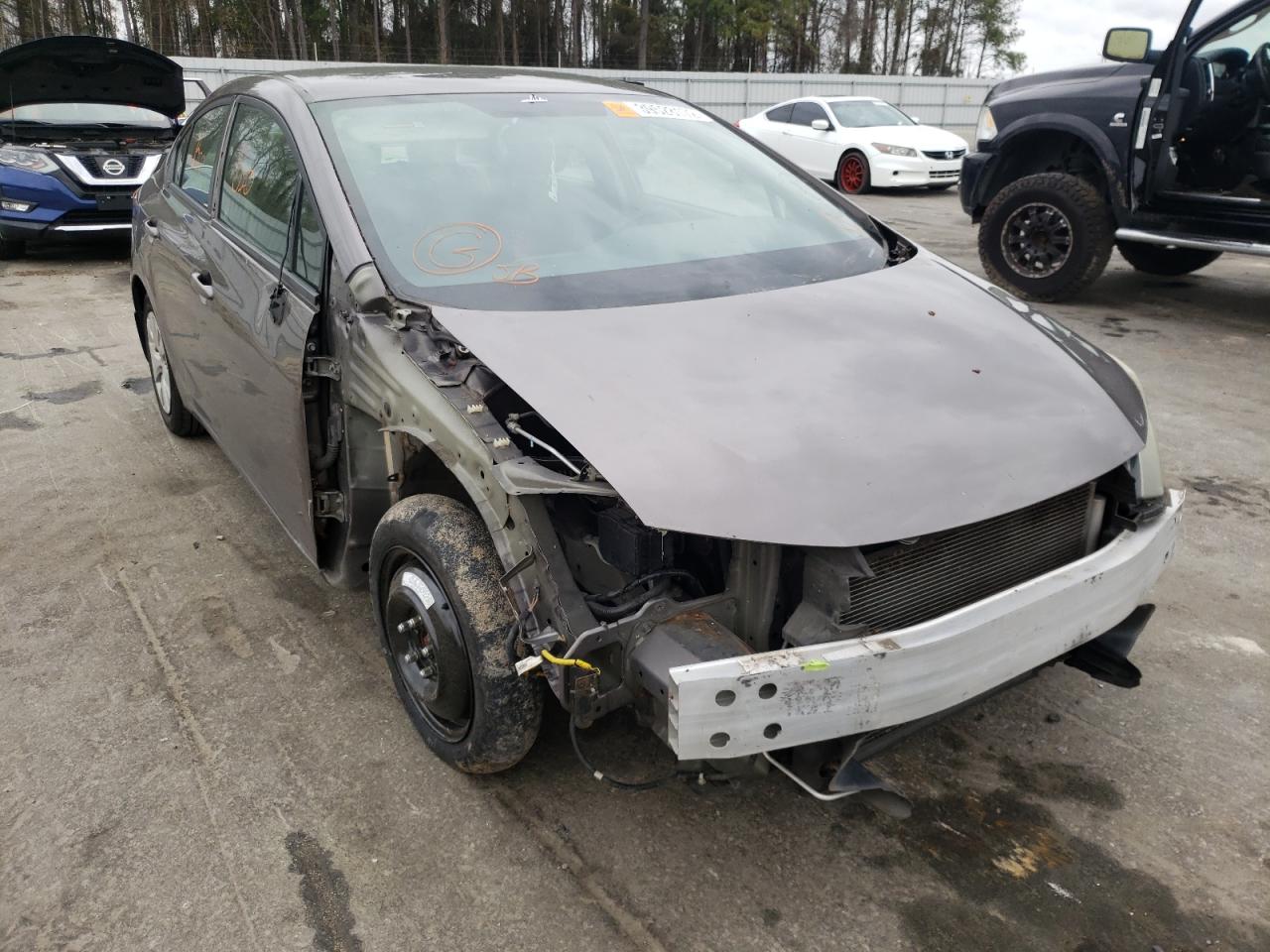 HONDA CIVIC LX 2012 with VIN 19XFB2F51CE383770 - Photo from auction