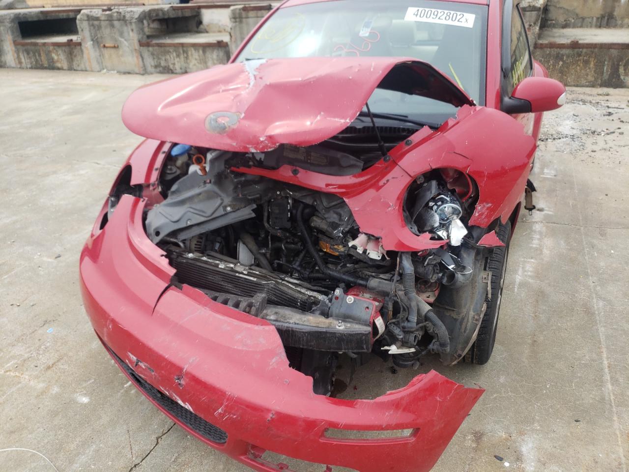 Photo 9 from auction – 2008 VOLKSWAGEN NEW BEETLE with VIN 3VWPW31C58M524239