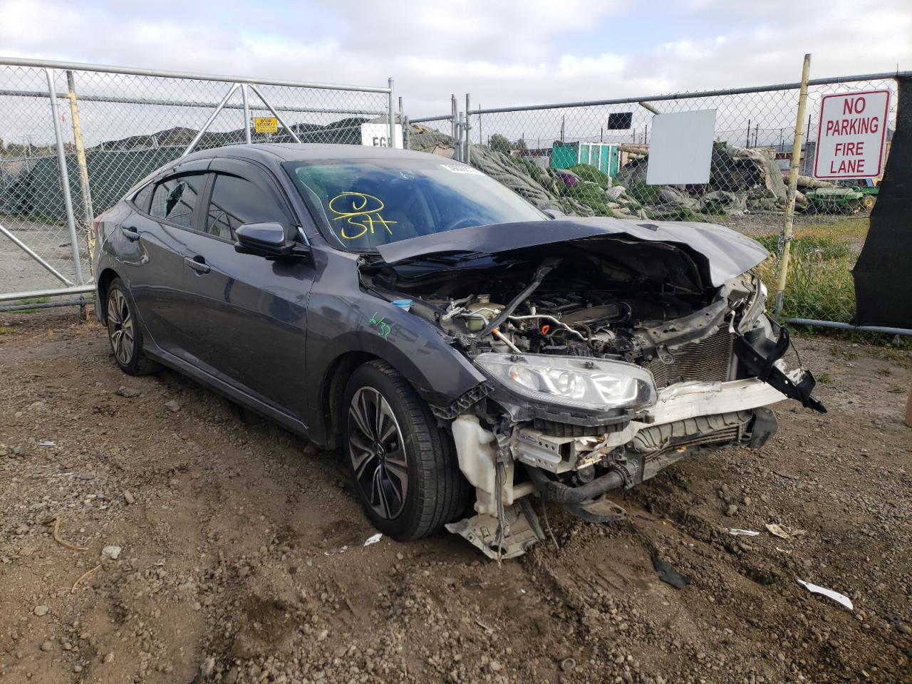 HONDA CIVIC EX 2016 with VIN 2HGFC1F38GH656155 - Photo from auction