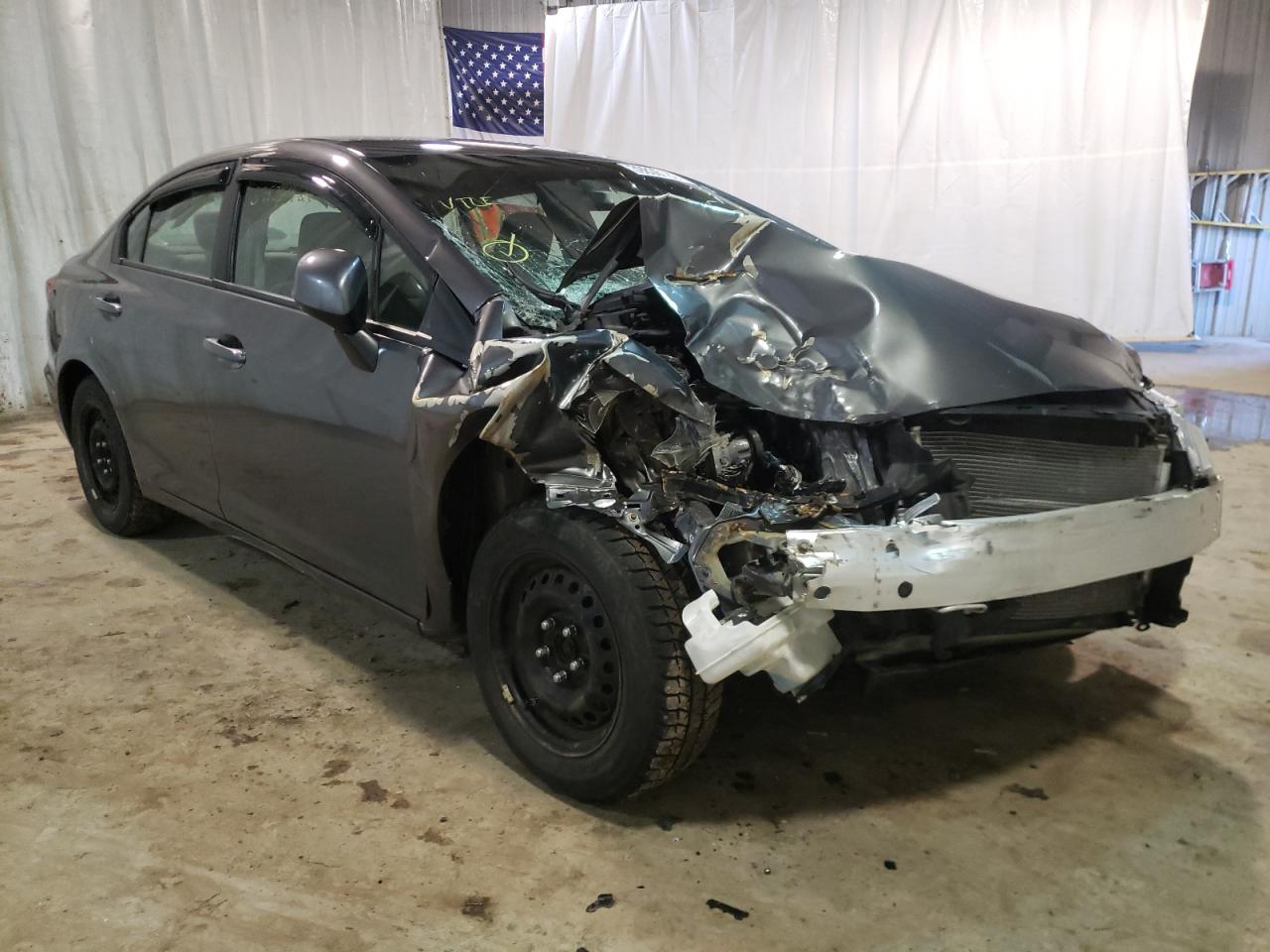 HONDA CIVIC LX 2013 with VIN 2HGFB2F5XDH508580 - Photo from auction