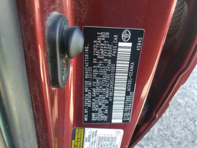 Photo 10 from auction – 2005 TOYOTA CAMRY LE with VIN 4T1BE32K95U051065