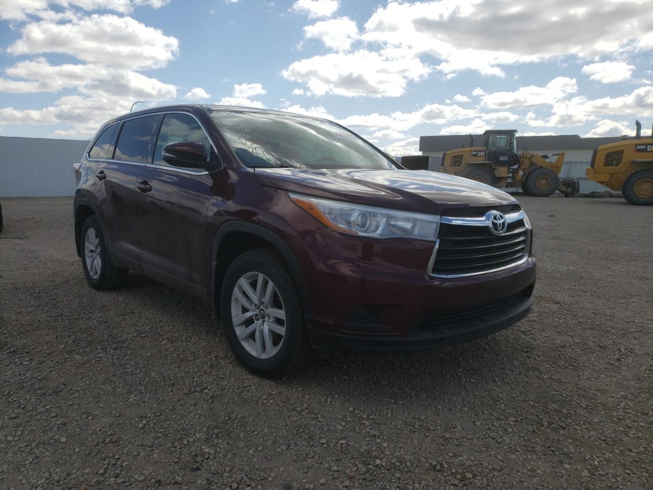 TOYOTA HIGHLANDER 2016 with VIN 5TDBKRFH0GS292390 - Photo from auction