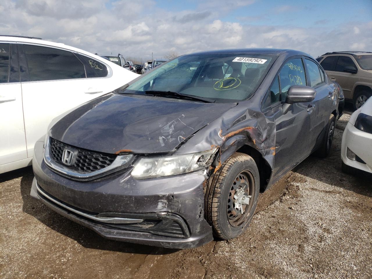 Photo 2 from auction – 2015 HONDA CIVIC LX with VIN 2HGFB2F58FH503235