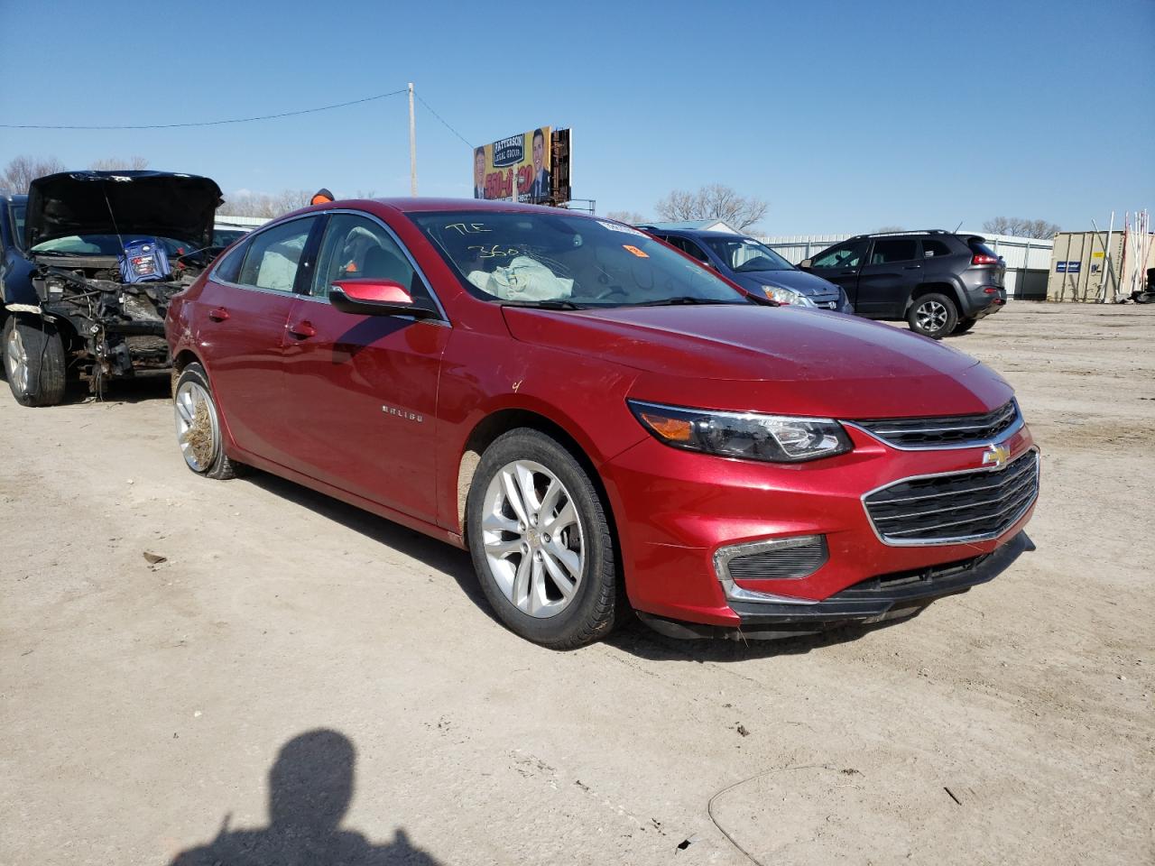 CHEVROLET MALIBU LT 2016 with VIN 1G1ZE5ST7GF181076 - Photo from auction