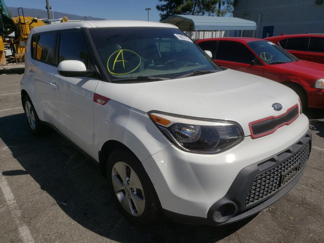 KIA SOUL 2014 with VIN KNDJN2A29E7074906 - Photo from auction