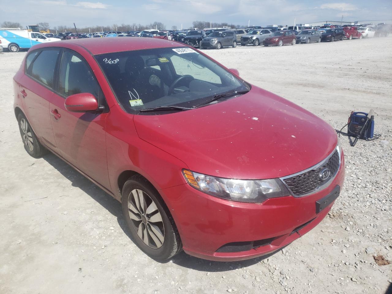 KIA FORTE EX 2013 with VIN KNAFU5A24D5655330 - Photo from auction