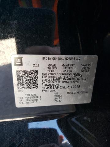 Photo 10 from auction – 2020 GMC YUKON SLE with VIN 1GKS1AKC9LR112285
