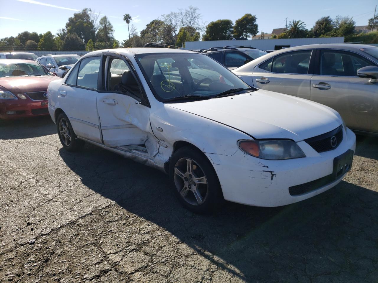 MAZDA PROTEGE DX 2003 with VIN JM1BJ225230200201 - Photo from auction
