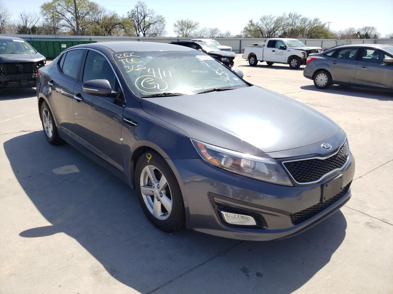 KIA OPTIMA LX 2015 with VIN KNAGM4A76F5633147 - Photo from auction