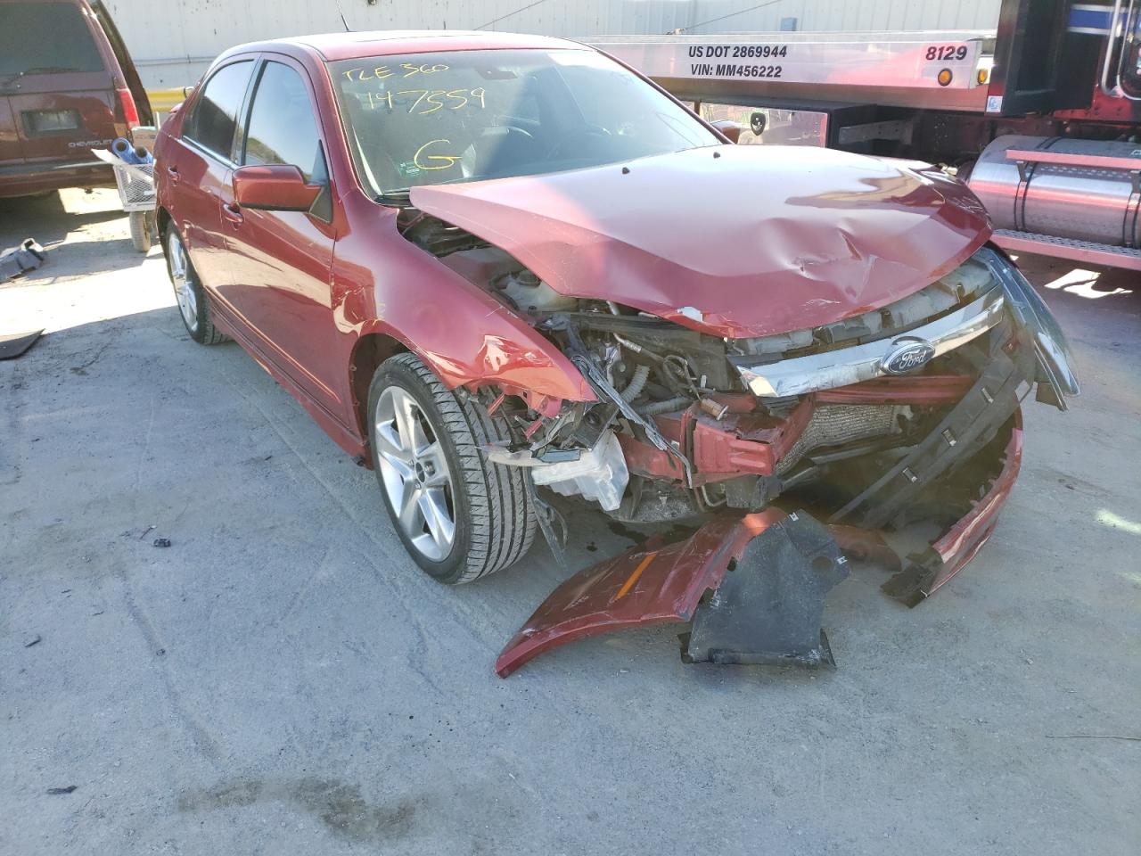 FORD FUSION SPO 2011 with VIN 3FAHP0KC1BR147359 - Photo from auction