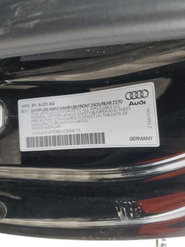 Photo 10 from auction – 2011 AUDI A5 PREMIUM with VIN WAULFAFR9BA086815