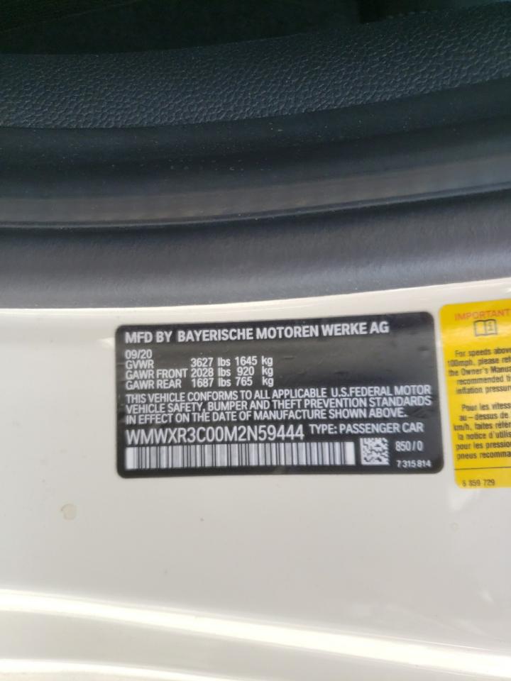 Photo 10 from auction – 2021 MINI COOPER with VIN WMWXR3C00M2N59444
