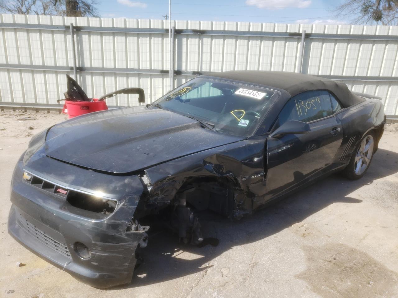 Photo 2 from auction – 2015 CHEVROLET CAMARO LT with VIN 2G1FD3D38F9268340
