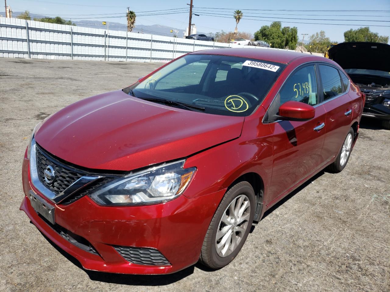 Photo 2 from auction – 2018 NISSAN SENTRA S with VIN 3N1AB7AP7JY278522