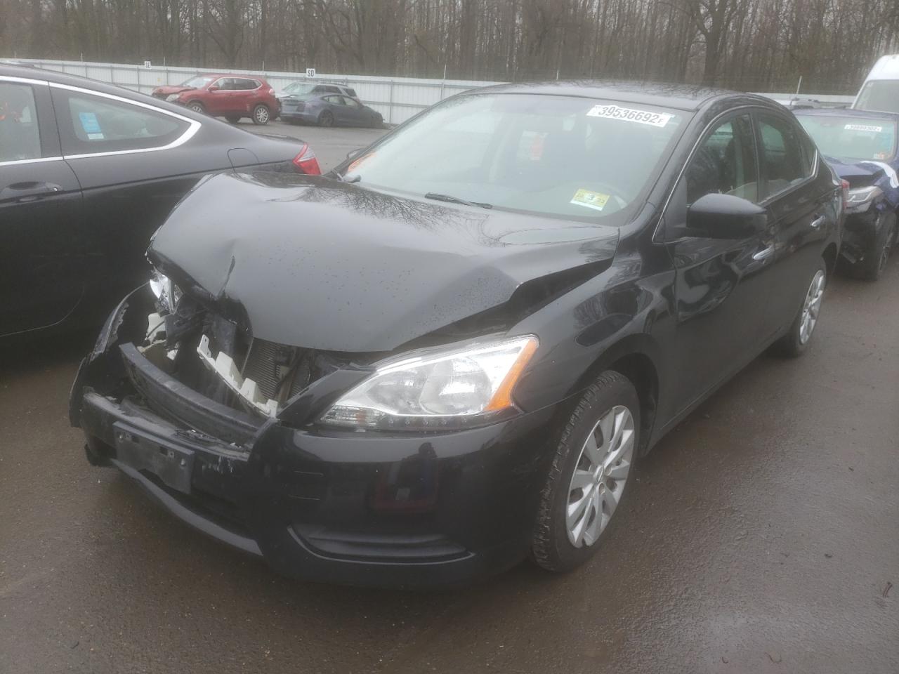 NISSAN SENTRA S 2013 with VIN 1N4AB7AP6DN909507 - Photo from auction