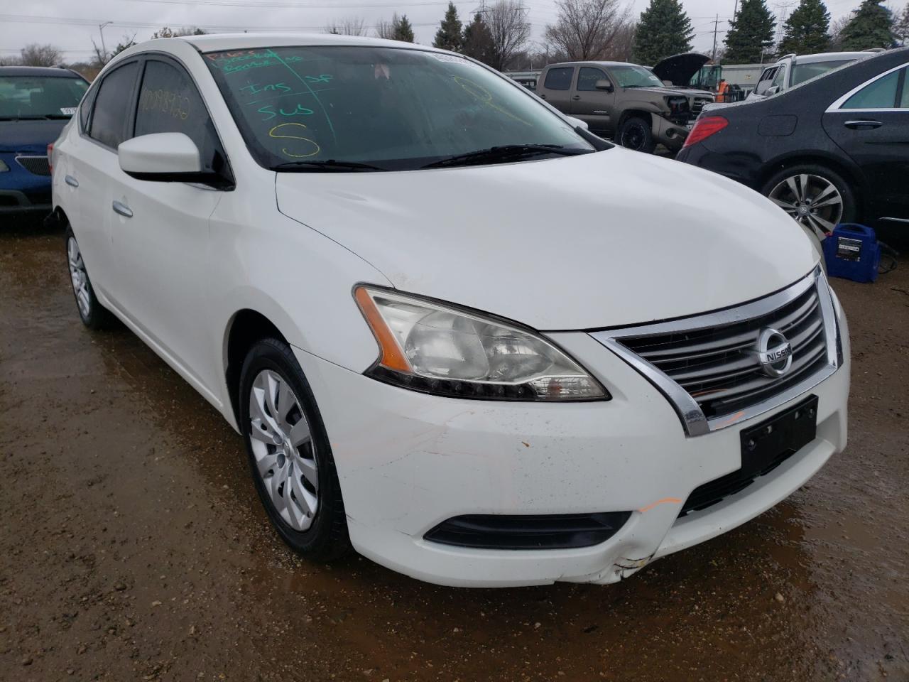 NISSAN SENTRA S 2014 with VIN 3N1AB7AP1EL664873 - Photo from auction